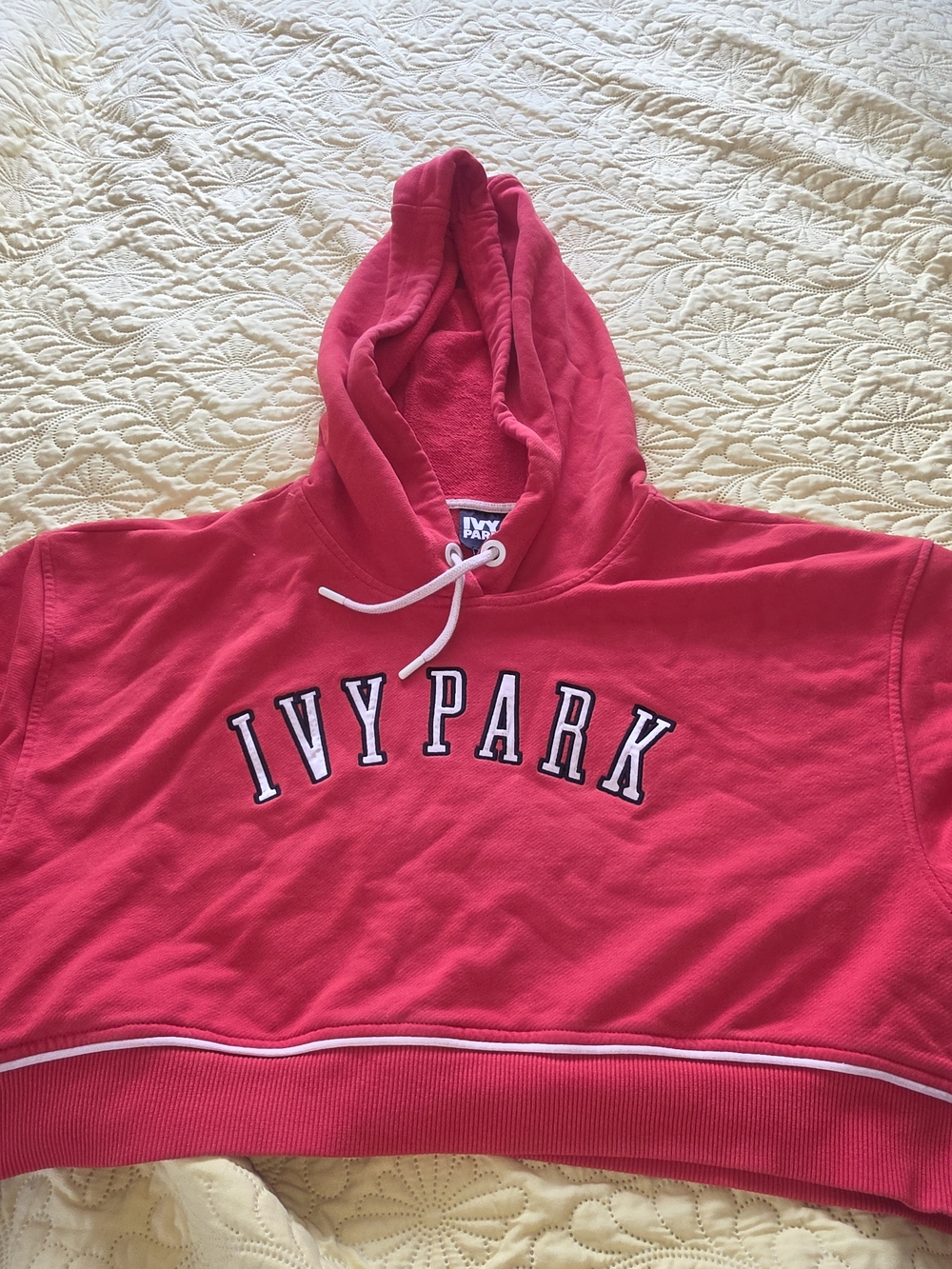 Ivy Park Woman's Red Hoodie - Comfortable Hooded Sweatshirt